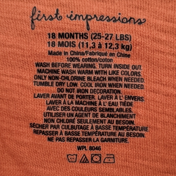 Coast is clear orange short sleeved t-shirt - Picture 2 of 2